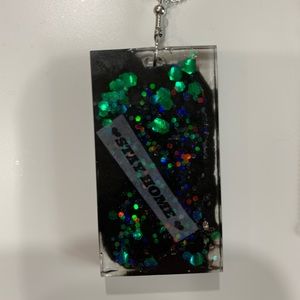 Handcrafted “Stay Home” necklace